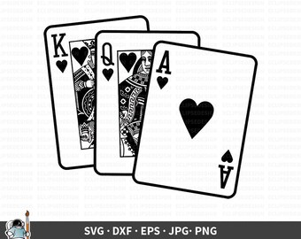 Jack King Queen Ace Etsy