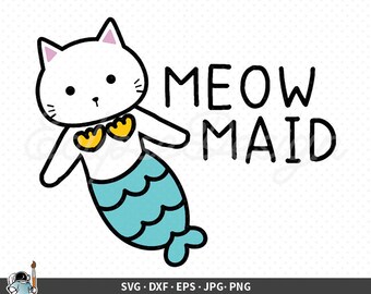 Free Free 100 Mermaid Cat Svg SVG PNG EPS DXF File