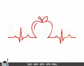 Download Teacher Heartbeat Etsy
