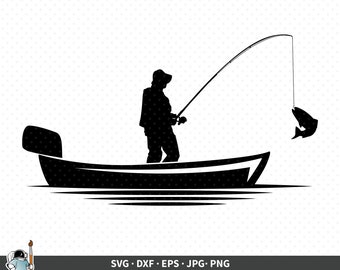 Download Fishing Boat Svg Etsy