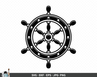Free Boat Steering Wheel Svg SVG PNG EPS DXF File