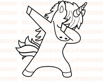 Download Dabbing Unicorn Svg Etsy PSD Mockup Templates