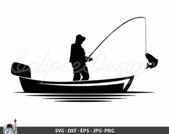 Download Fishing Boat Svg Etsy