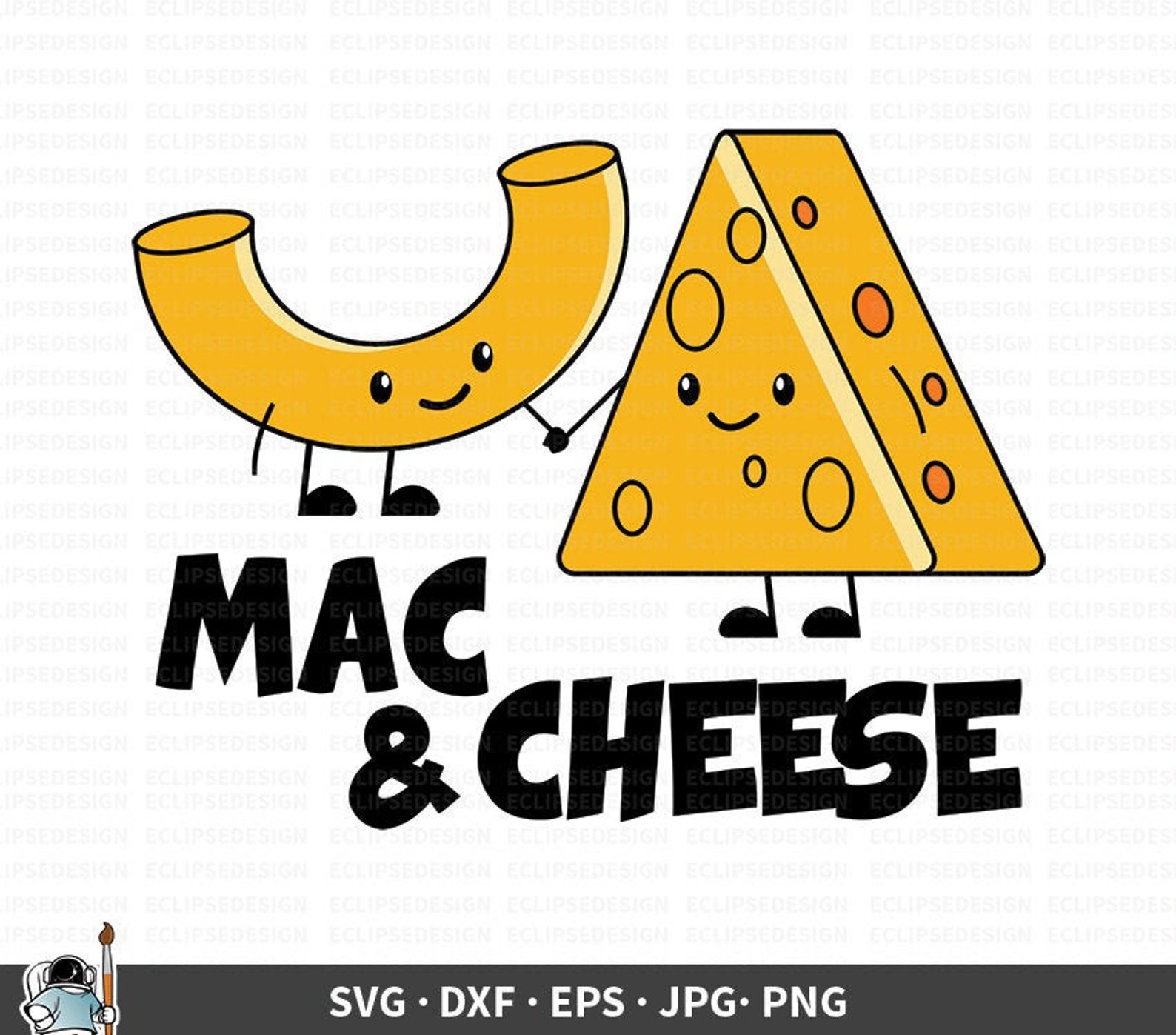 Mac and Cheese SVG Macaroni Vector Foodie Clipart Cooking | Etsy
