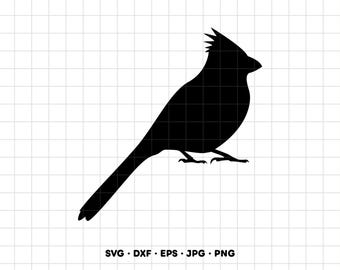 Birding Cardinal SVG Clipart PNG Cricut Silhouette (Instant Digital Download)