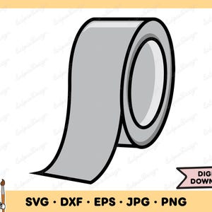 Duct Tape SVG Duct Tape Clip Art Duct Tape gesneden bestand silhouet Instant Digitale Download dxf eps png jpg