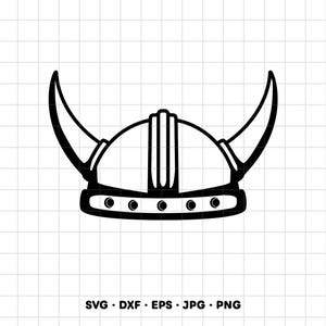 Viking Helmet SVG Clipart PNG Cricut Silhouette (Instant Digital Download) image 1