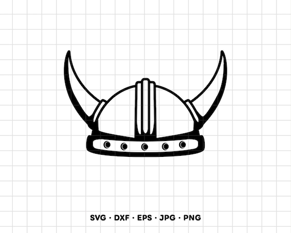 Viking Helmet SVG Clipart PNG Cricut Silhouette (Instant Digital Download)