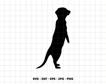 Meerkat SVG Clipart PNG Cricut Silhouette (Instant Digital Download)