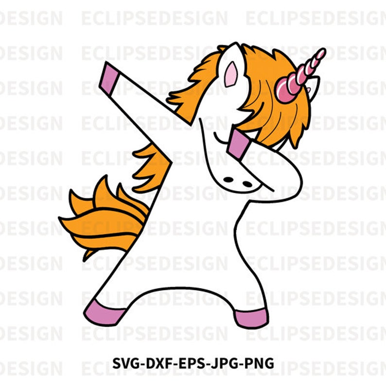 Dabbing Unicorn SVG Dancing Unicorn Birthday svg Unicorn | Etsy