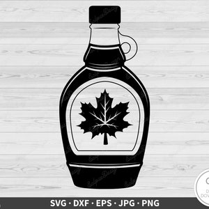 Ahornsirup SVG Kanadische Clip Art Cut-Datei Silhouette Sofort-Digital-Download dxf eps png jpg
