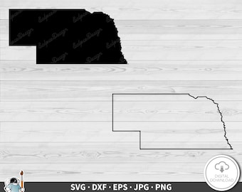 Nebraska SVG • State Clip Art Cut File Silhouette dxf eps png jpg • Instant Digital Download