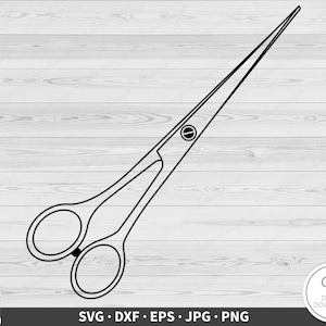 Scissors SVG Clip Art Cut File Silhouette Instant Digital Download