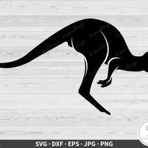 Känguru springen SVG Australien Clip Art Cut Datei Silhouette Sofortiger digitaler Download dxf eps png jpg