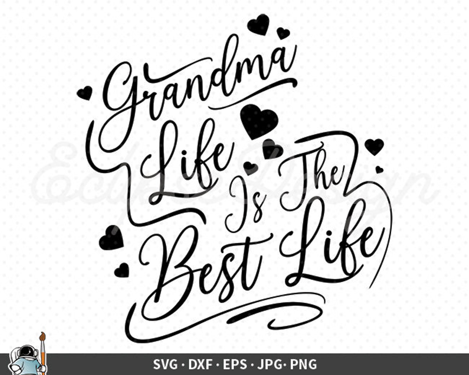 Grandma Life The Best Life SVG Grandma Vector Abuela  Etsy