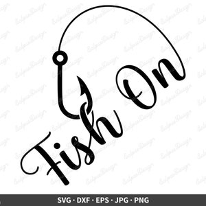 Fishing SVG Fish on Clip Art Vector Fishing Clipart Fishing - Etsy