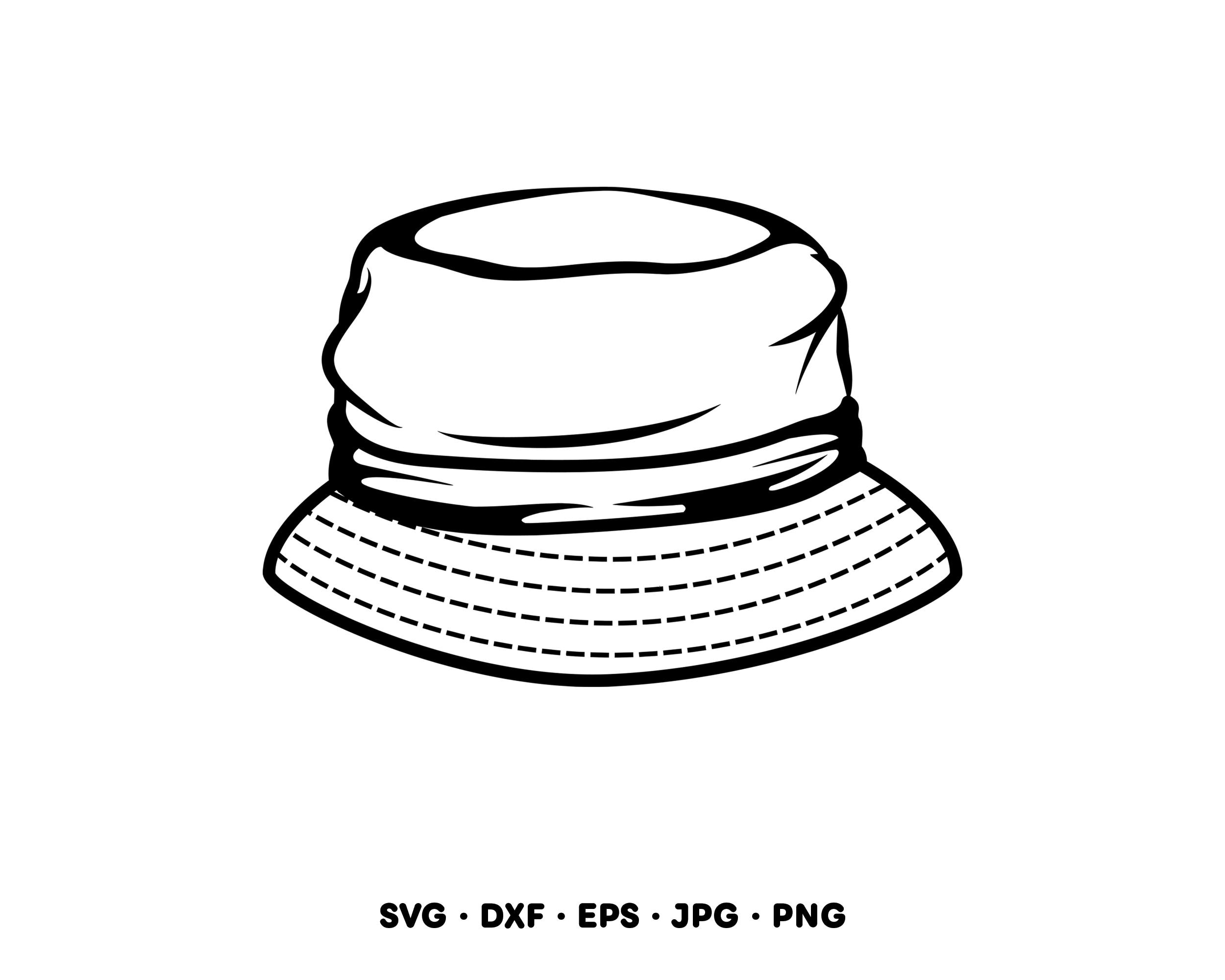 CVTVLIST STENCIL BUKET HAT”BLACK×WHITE\