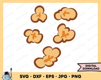 Fresh Popcorn SVG Fresh Popcorn DXF Fresh Popcorn PNG Fresh