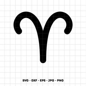 Sternzeichen Widder SVG Clipart PNG Cricut Silhouette (Sofortiger digitaler Download)