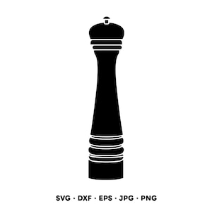 Clip art SVG PNG de molinillo de pimienta (descarga digital instantánea)