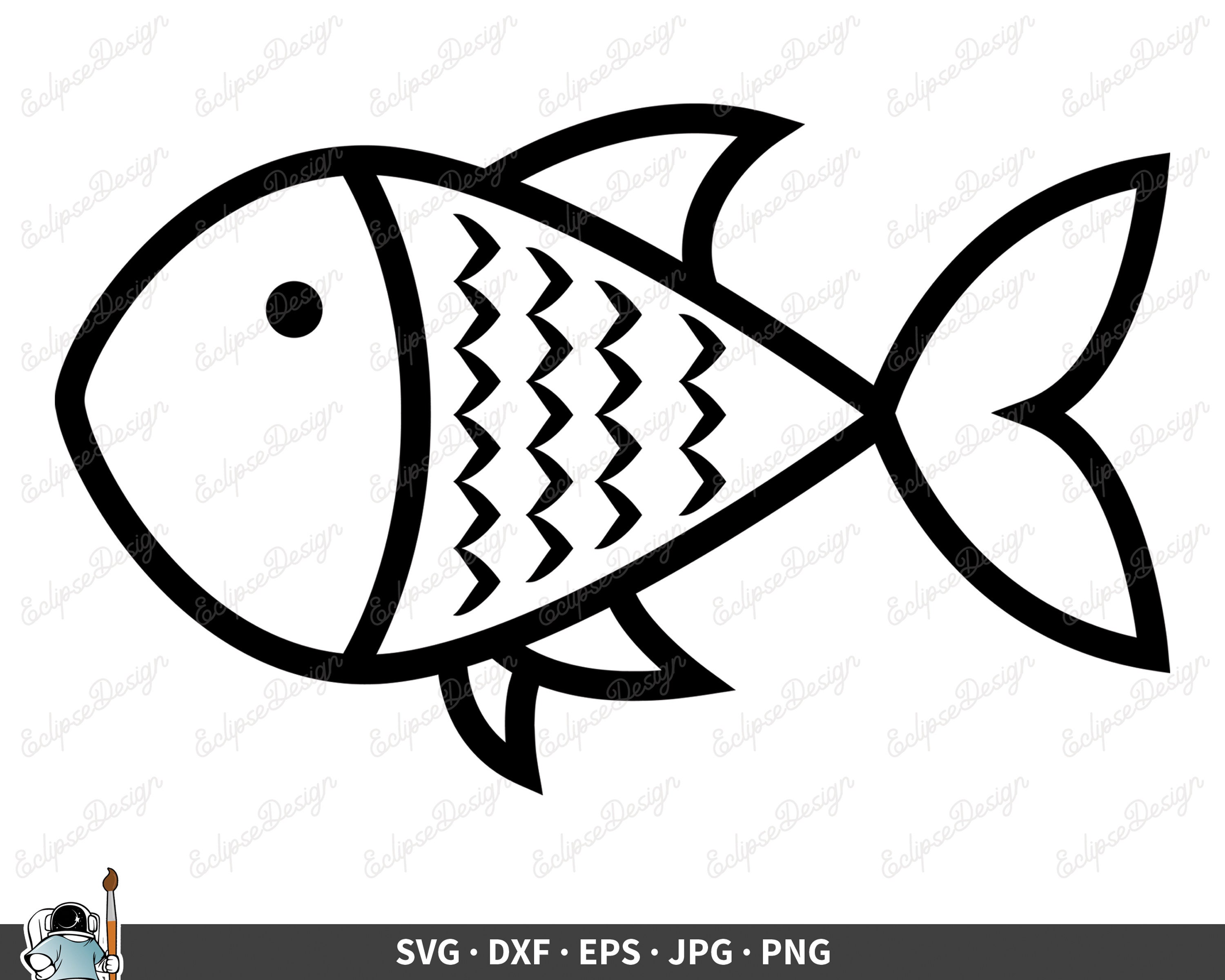 Drawn Fish SVG Fish Clip Art Vector Fish Clipart Fish Cricut - Etsy Hong  Kong