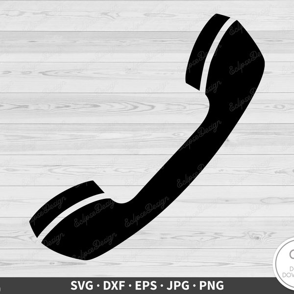 Phone SVG • Clip Art Cut File Silhouette dxf eps png jpg • Instant Digital Download