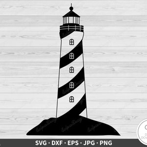 Lighthouse SVG Clip Art Cut File Silhouette Instant Digital Download