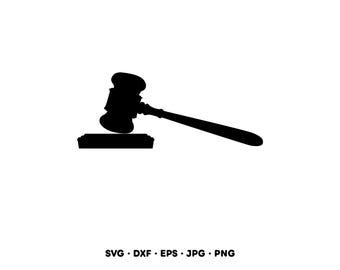 Domareklubba SVG Clipart PNG (Digital nedladdning)