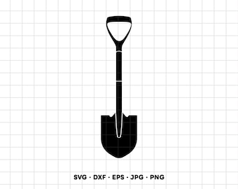 Shovel SVG Clipart PNG Cricut Silhouette (Instant Digital Download)