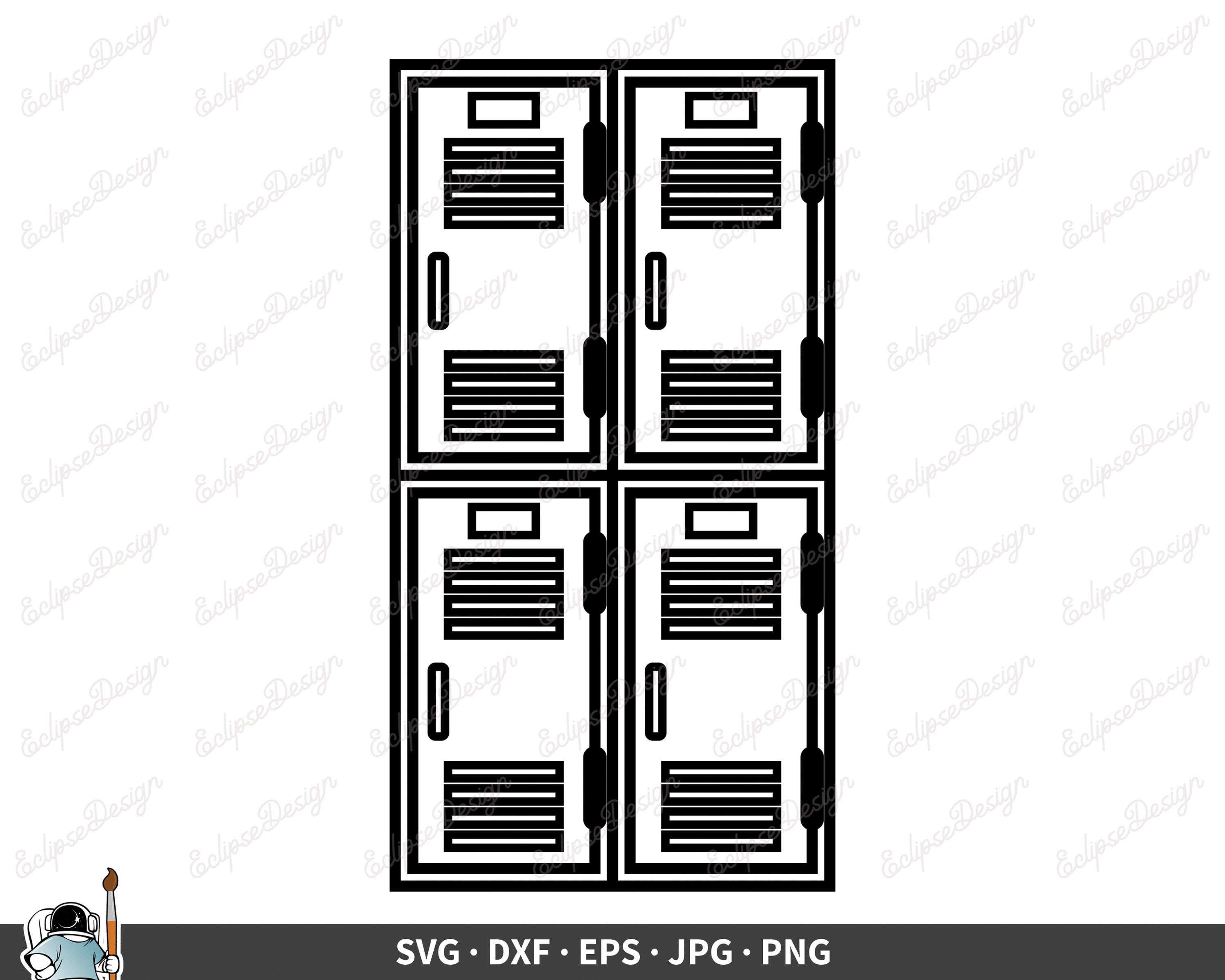 School Locker SVG Locker Vector Locker Clipart Locker Cricut Etsy