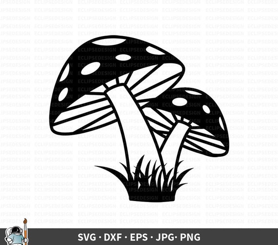 Garden Svg Mushroom Svg Cut File Mushroom Files For Silhouette Mushroom