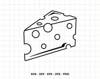 Schweizer Käse SVG Clipart PNG Cricut Silhouette (Sofortiger digitaler Download)