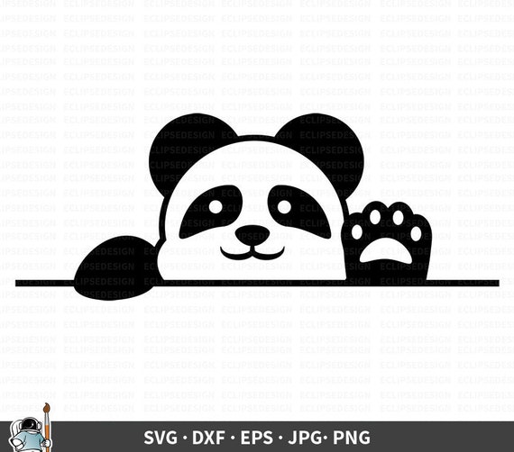 Download Clip Art Digital Clipart Vector Graphics Cute Baby Panda Svg Cut File For Cricut And Silhouette Art Collectibles