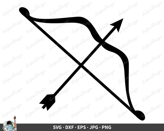 Bow and Arrow SVG Archery Clip Art Vector Bow Clipart Arrow - Etsy Denmark