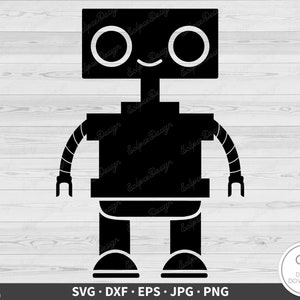Robot SVG/ Robot Clipart/ Cut Files/ Cricut/ Silhouette/ Iron On