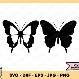 Schmetterling SVG Schmetterling Clip Art Schmetterling geschnitten Datei Silhouette Sofortiger digitaler Download