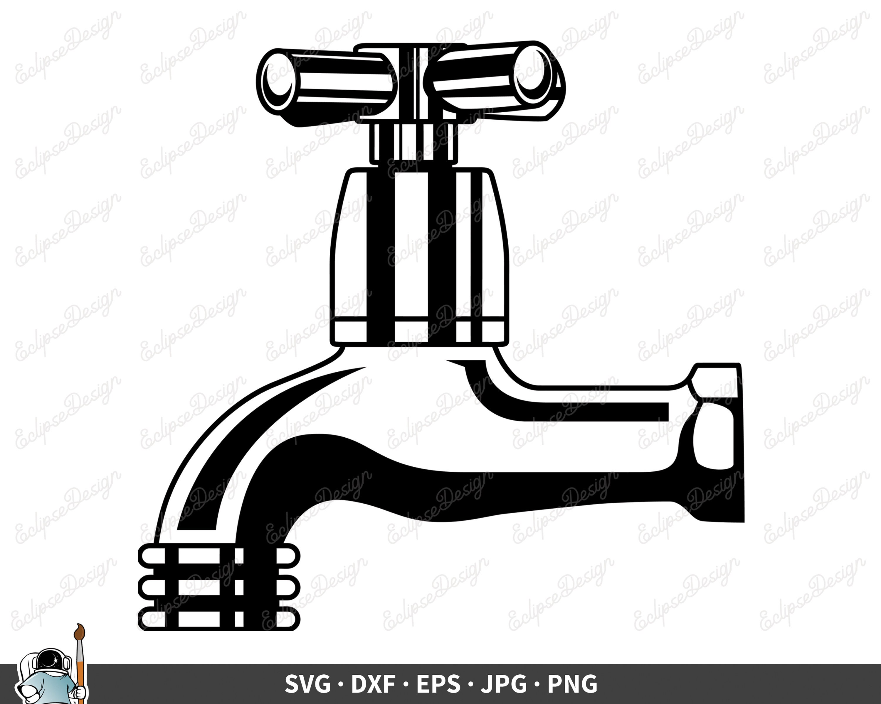 Dripping Faucet SVG Leaky Tap Clip Art Vector Leak Clipart lupon.gov.ph