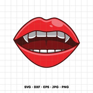 Vampirzähne SVG Clipart PNG Cricut Silhouette (Sofortiger digitaler Download)