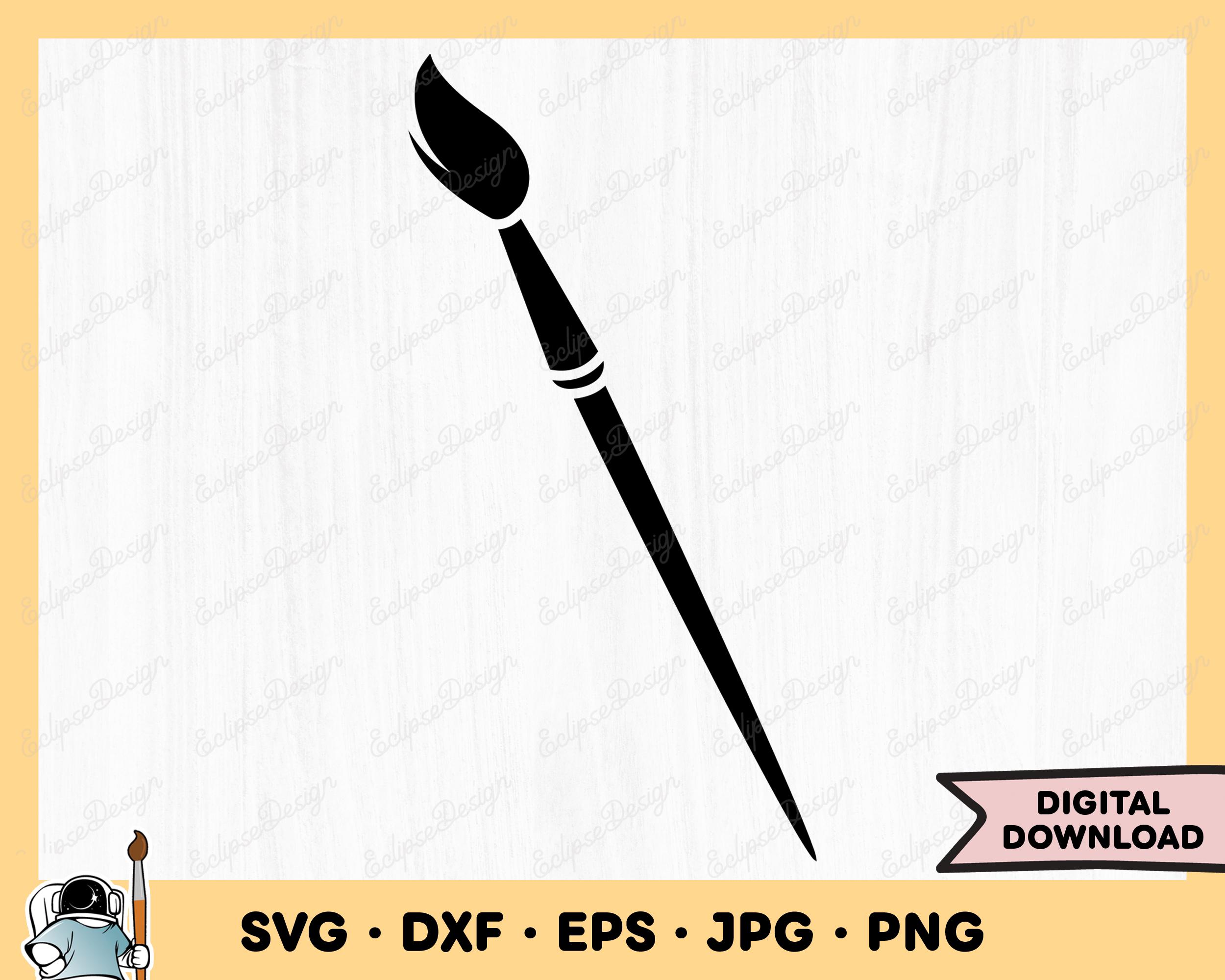 Paintbrush Artist SVG Clipart PNG (instant Digital Download) - Etsy
