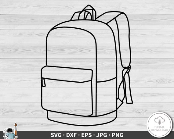 Backpack svg File For Cutting, Backpack Svg Cutting Image, Backpack Cut  File, Backpack Silhouette Cut File