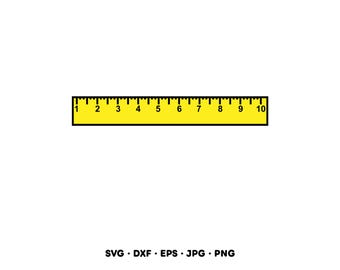 Inch and Centimeter Rulers Svg. Vector Cut File for Cricut, Silhouette ...