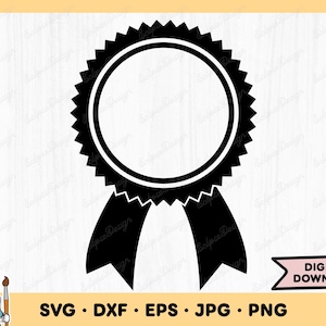 Auszeichnung Band SVG Auszeichnung Clip Art Auszeichnung SVG Schnittdatei Silhouette Sofortiger digitaler Download dxf eps png jpg