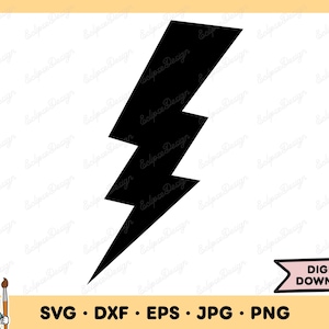 Blitzschlag SVG Blitz SVG Blitz PNG Rennsport Clip Art Cut Datei Silhouette Sofortiger digitaler Download