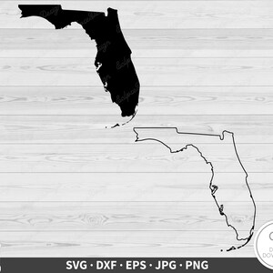 Florida SVG Zustand Clip Art Schnitt Datei Silhouette Sofortiger digitaler Download dxf eps png jpg