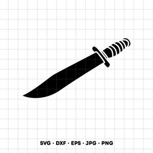 Big Knife Dagger SVG Clipart PNG Cricut Silhouette (Instant Digital Download)