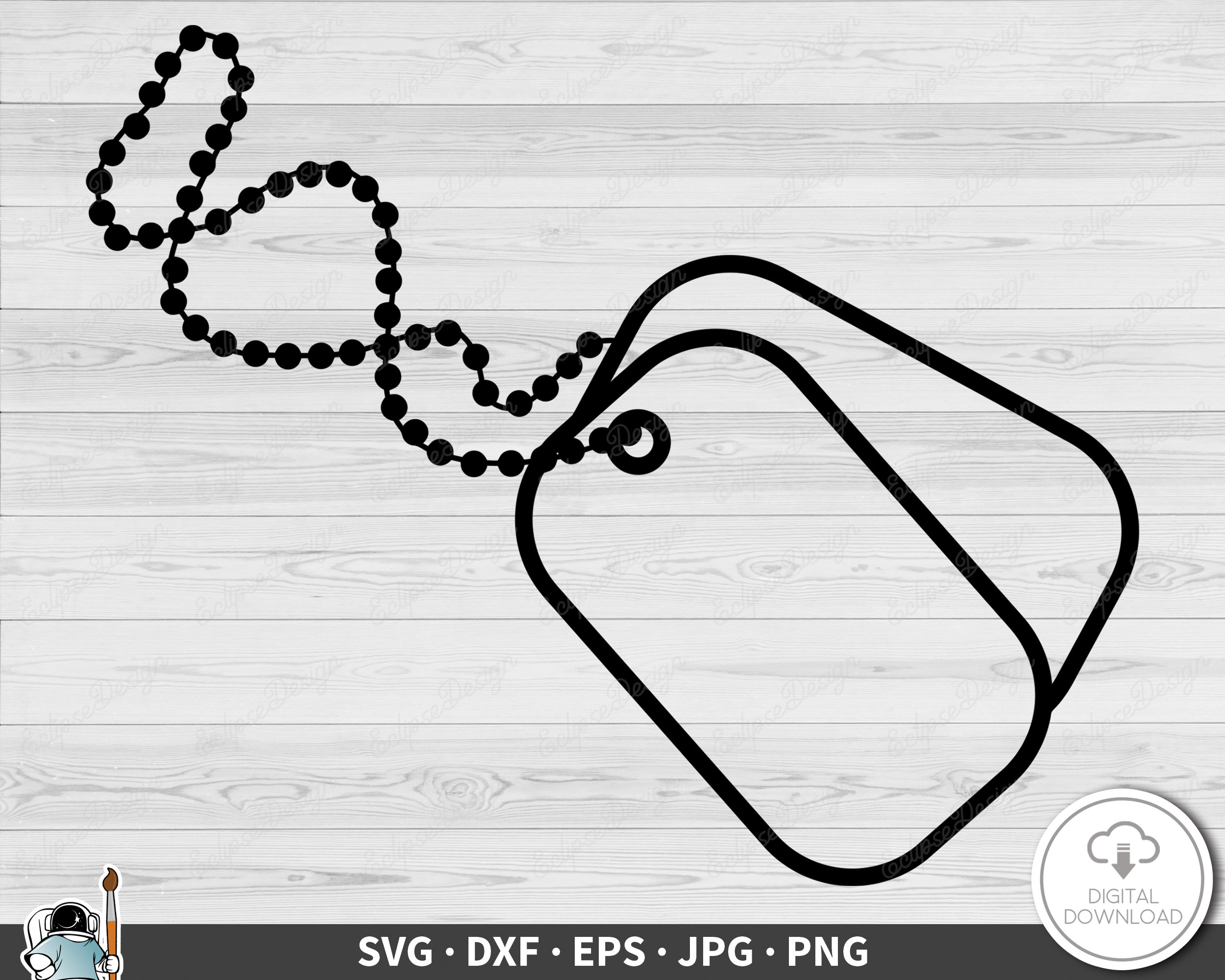 Dog Tags Svg, Digital Download, Army Dogtags Svg, Military Dog Tag