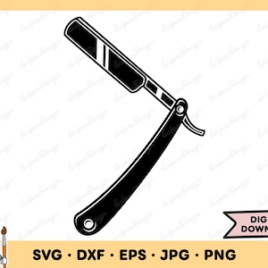 ストレートレザーのSVGクリップアートPNG（即時デジタルダウンロード）