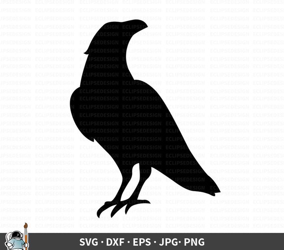 Download Crow Svg Files Crow Svg Dxf Png Crow Vinyl Cut File Crow Digital Clip Art Crow Cricut Cut File Crow Clip Art Clip Art Art Collectibles