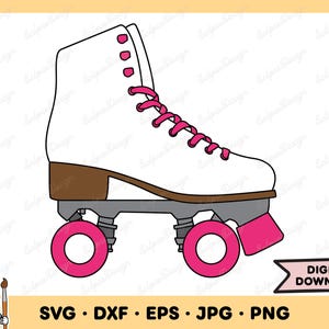 Roller Skate SVG Roller Skate PNG Roller Skate Clip Art Cut File Silhouette Instant Digital Download