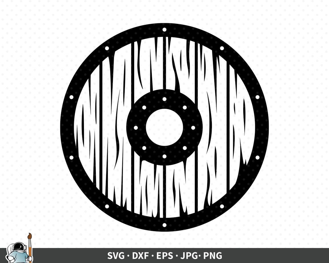 Wooden Shield SVG Shield Vector Viking Shield svg Shield | Etsy